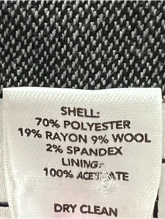 Ann Taylor Loft Grey Wool Blend Peplum Blazer - Size 8 - Picture 10 of 10